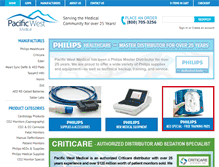 Tablet Screenshot of pacificwestmedical.com